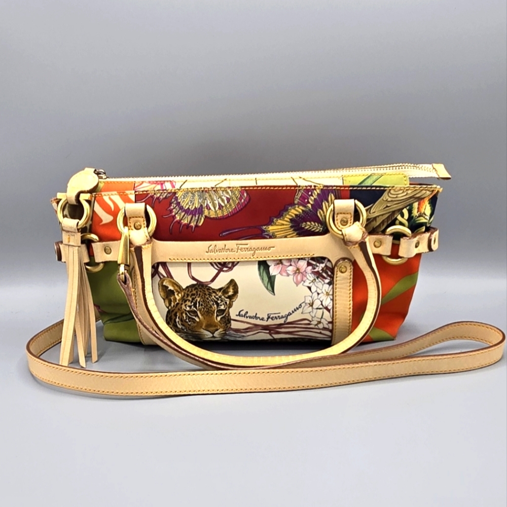 SALVATORE FERRAGAMO 2-WAY Jungle Cage Bag